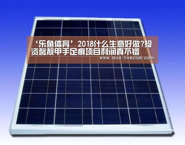 ‘乐鱼体育’2018什么生意好做?投资馨靓甲手足癣项目利润真不错(图3) 乐鱼体育赛事直播
